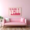 Y'all Typography Poster Gift for Girl Hot Pink Western Wall Art Gift for Her Birthday Southern Wall Art Boho Decor Pink Yall Means All Print product 5